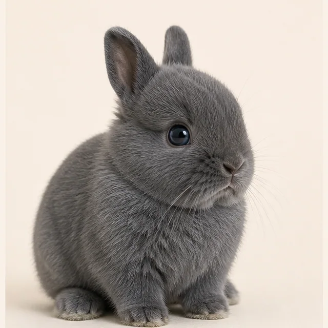 Blue Netherland Dwarf rabbit kit