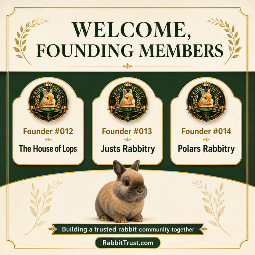 🏆 Welcome Our New RabbitTrust Founding Members! 🐰